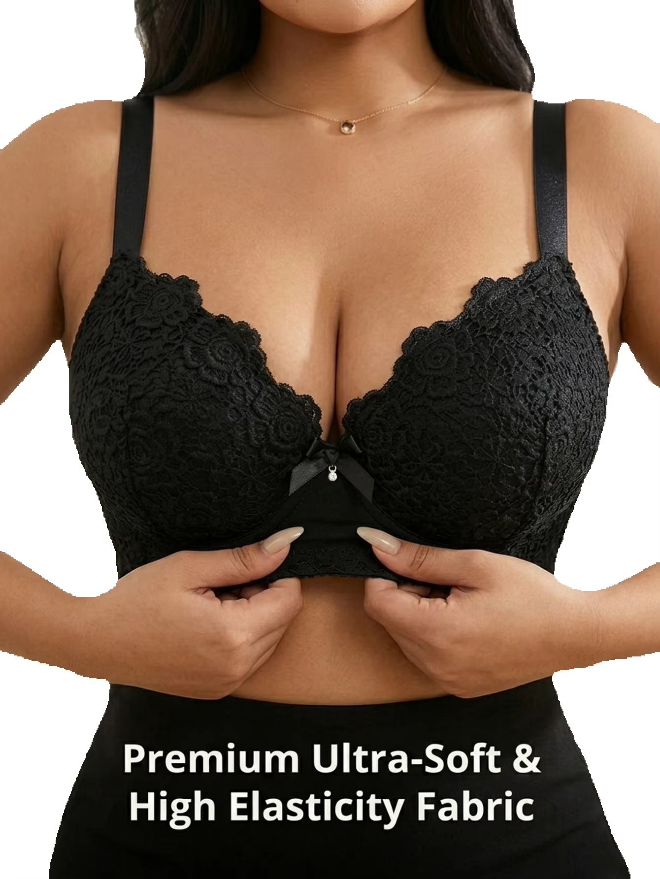 Plunge Bra Push Up - حمالة صدر نسائية مقاس كبير بتصميم