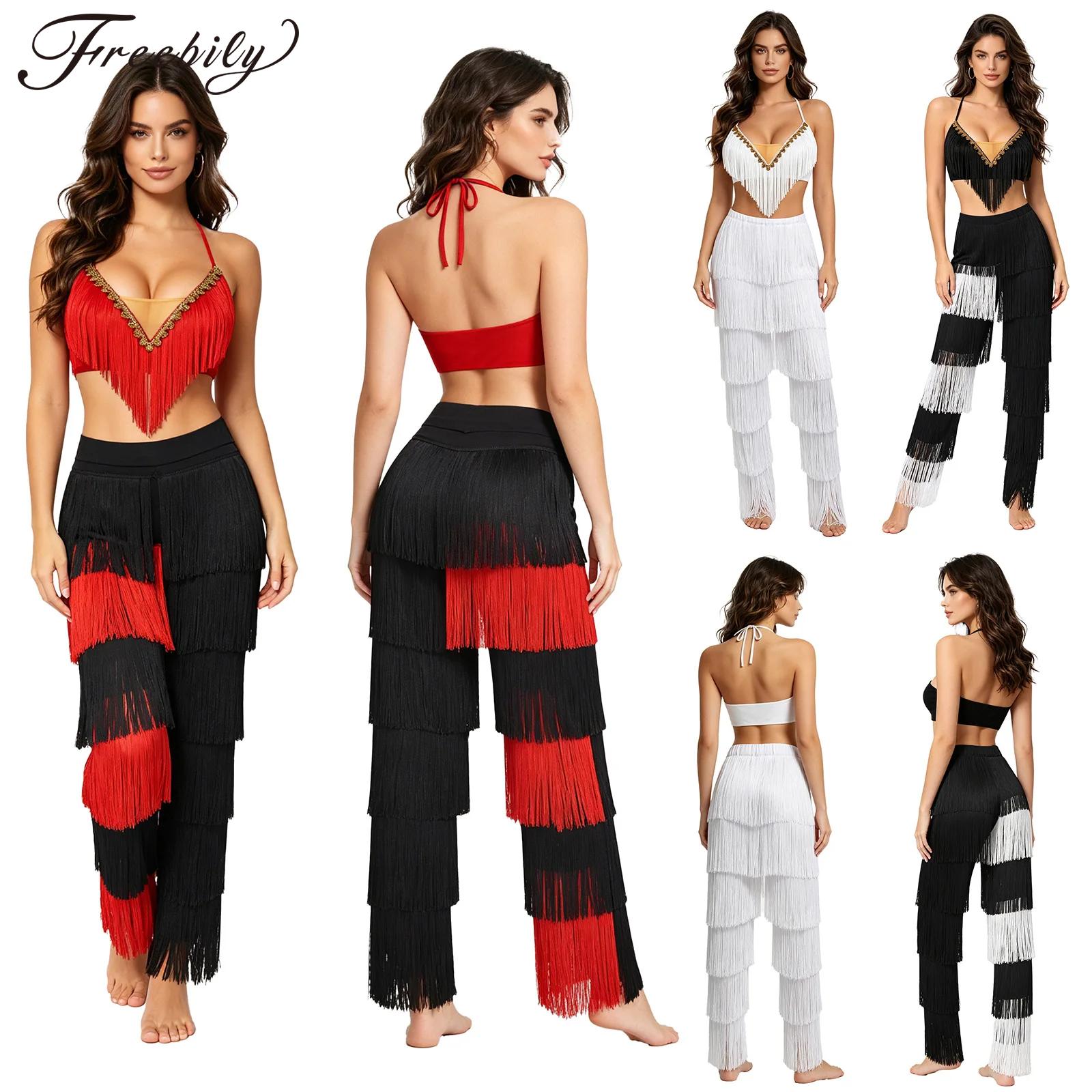 Lace Bralette Set - طقم رقص لاتيني نسائي من قطعتين:
