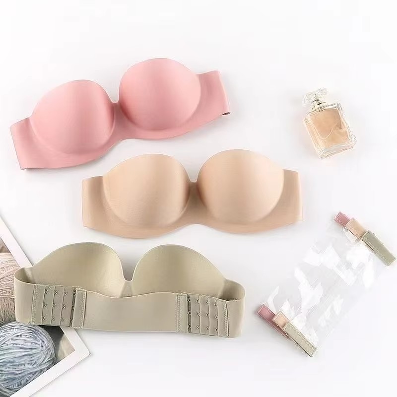 Plunge Bra Push Up - حمالة صدر نسائية مثيرة بدون حمالات،