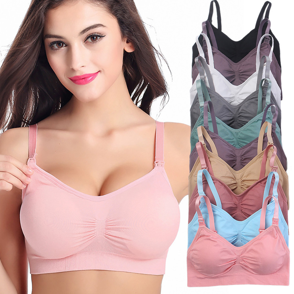 تنفس الأمومة الحوامل حمالات ال - مراجعة Sleep Bra Bralette وسعره