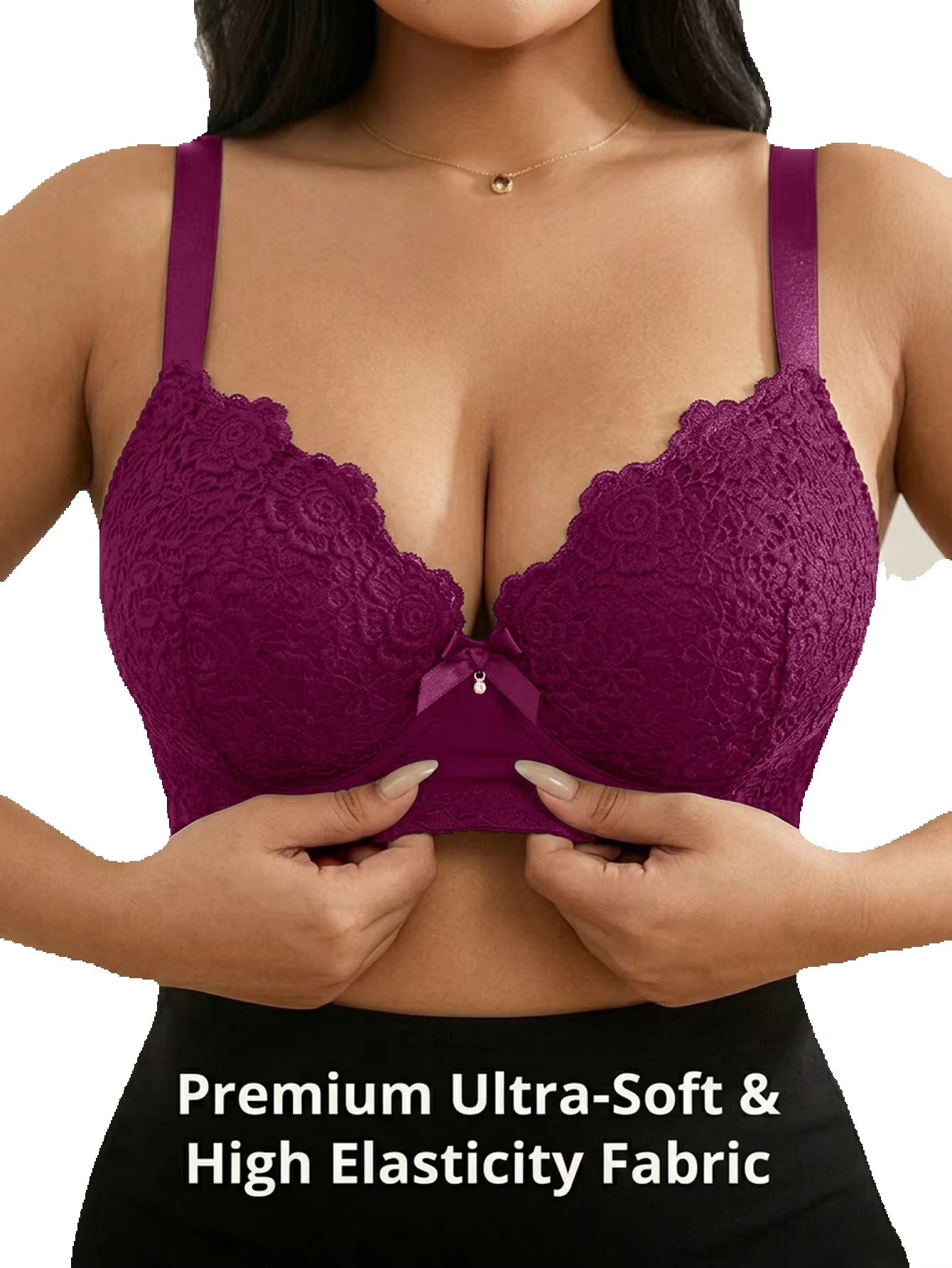 حمالة صدر نسائية مقاس كبير بتص - مراجعة Plunge Bra Push Up وسعره
