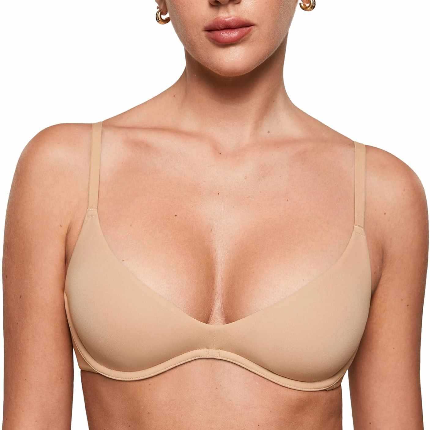 حمالة صدر نسائية بدون حشوة وبد - مراجعة Plunge Bra Push Up وسعره