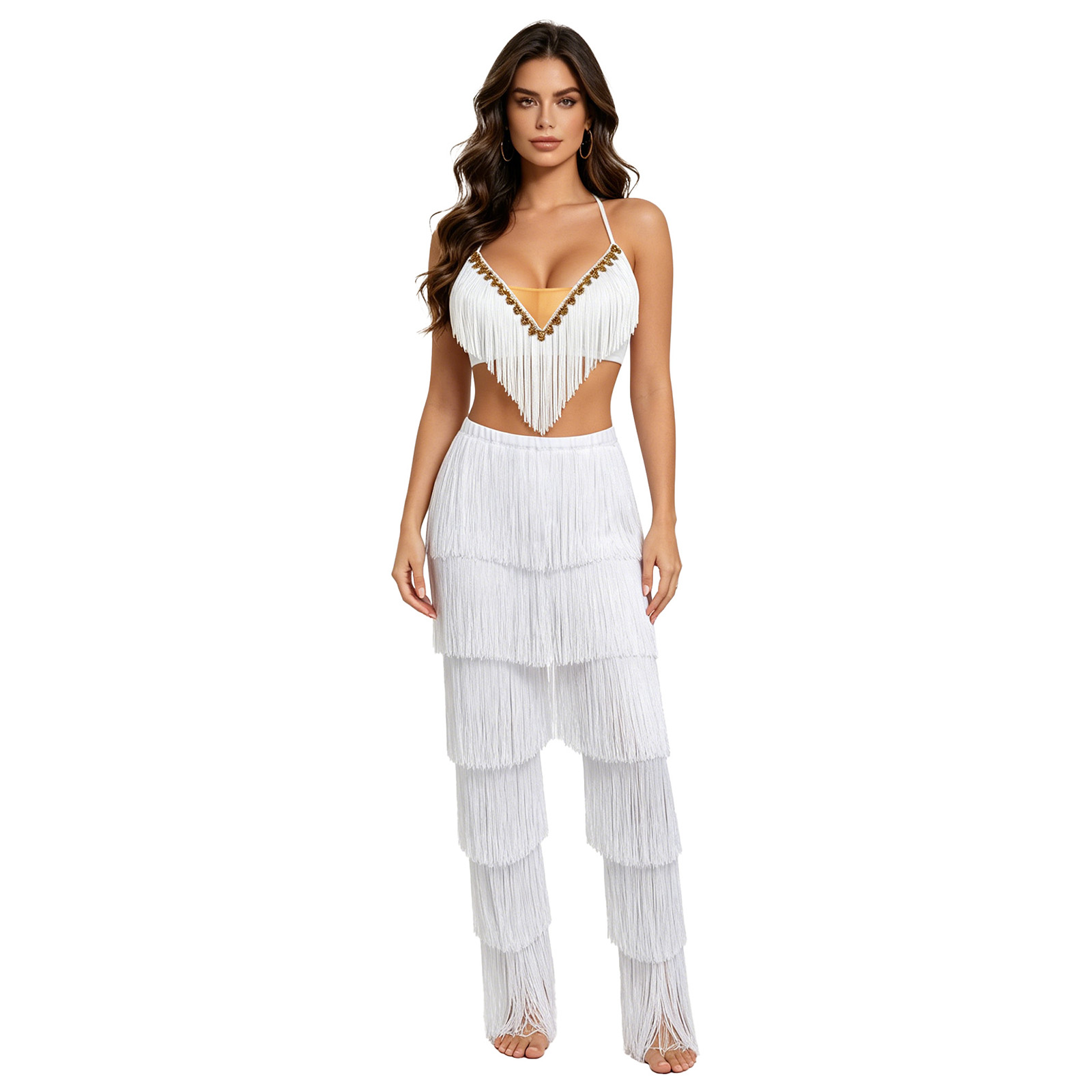 طقم رقص لاتيني نسائي من قطعتين - مراجعة Lace Bralette Set وسعره