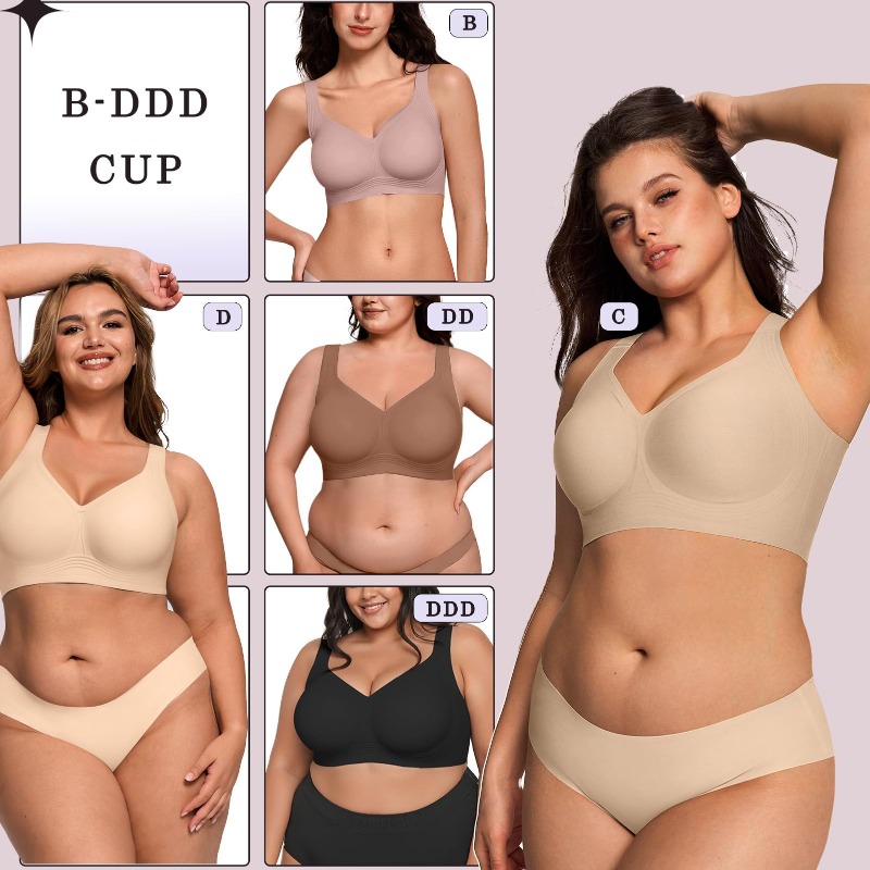 حمالة صدر نسائية لاسلكية بمقاس - مراجعة Plunge Bra Push Up وسعره
