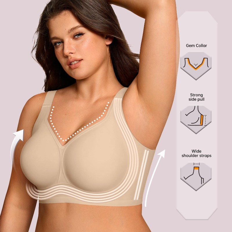 حمالة صدر نسائية لاسلكية بمقاس - مراجعة Plunge Bra Push Up وسعره